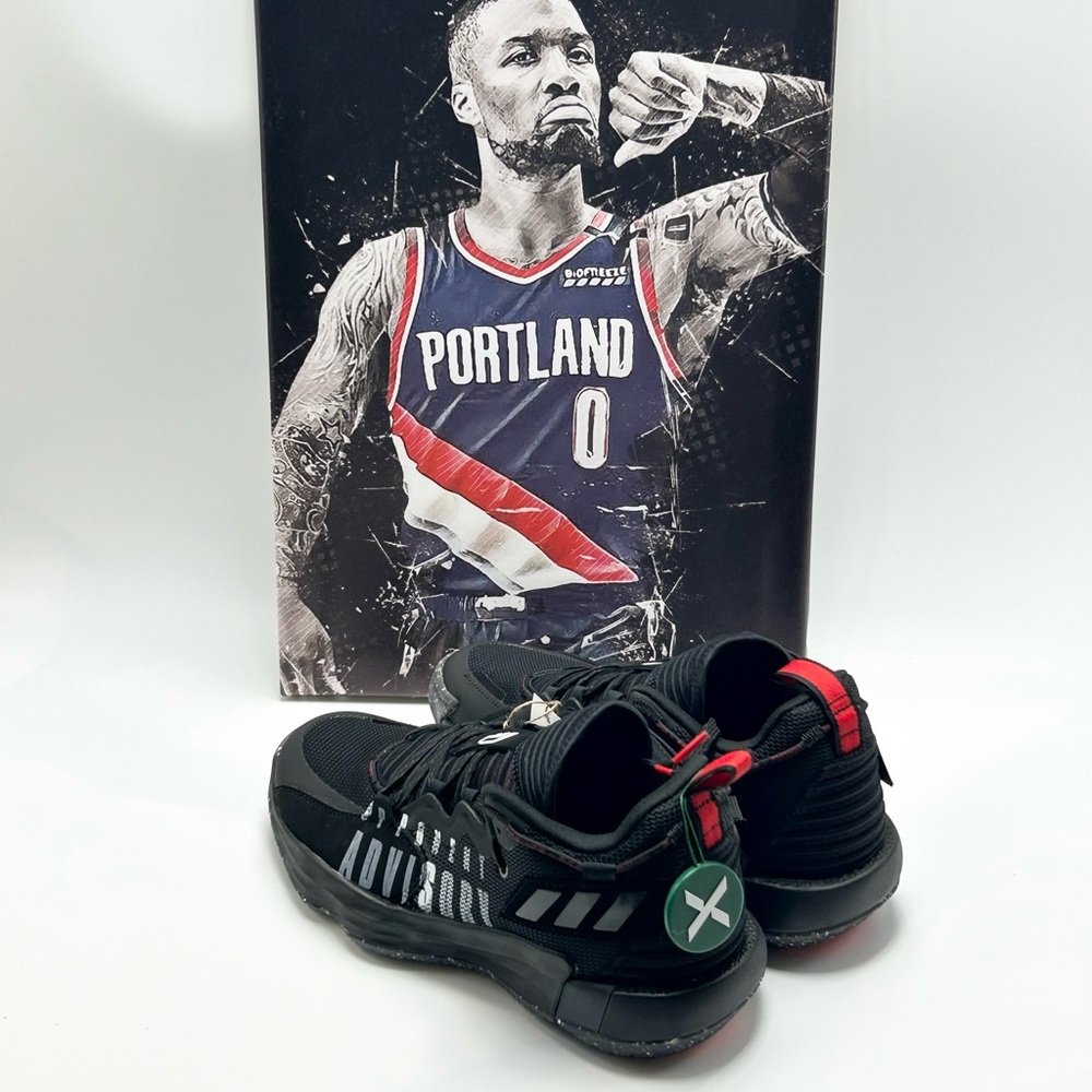 🏀⛹🏽⏰💵⚠️🔴⚫️⚪️adidas - Dame 7 Opponent Advisory Sneakers. - Picture 9 of 16